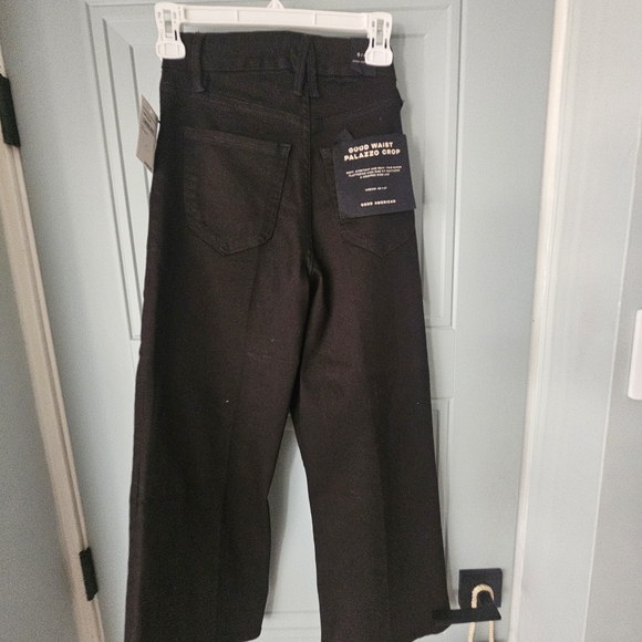 Good American High-Rise Wide-Leg Black Jeans - Picture 3 of 4